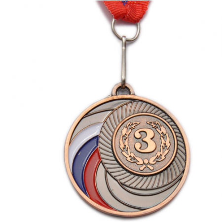 Медаль спортивная с лентой за 3 место, Sprinter 1503-3